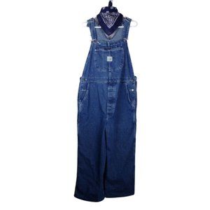 Vintage Lee Riveted Denim Dungarees Large 41" x 24" Inside Leg   3256